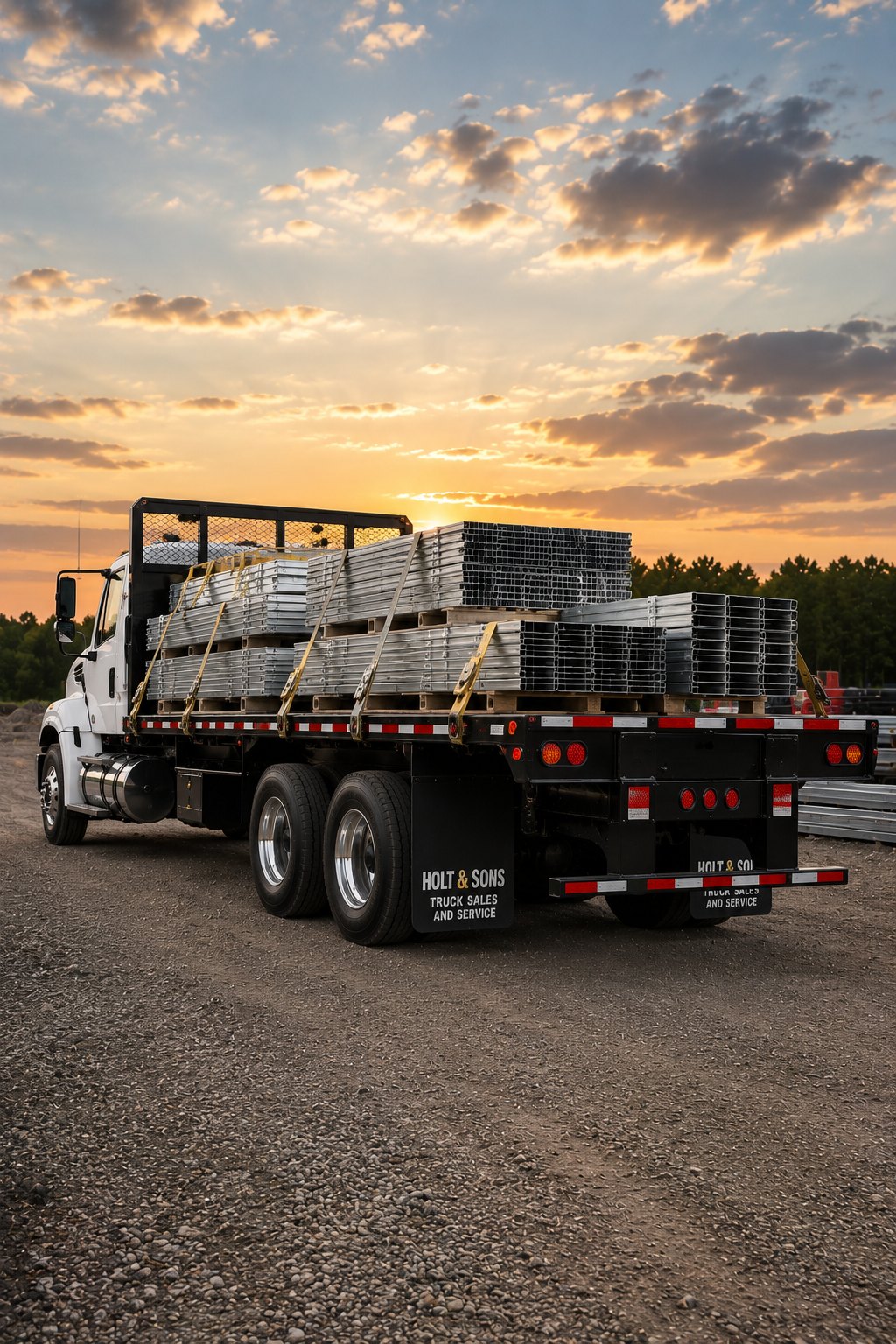 Flatbed truck built by Holt & Sons